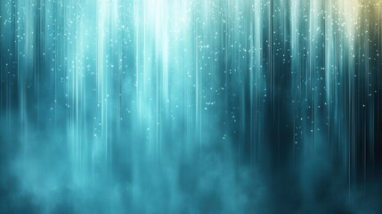 Gentle streams create a calming underwater effect in gradient aqua and silver tones