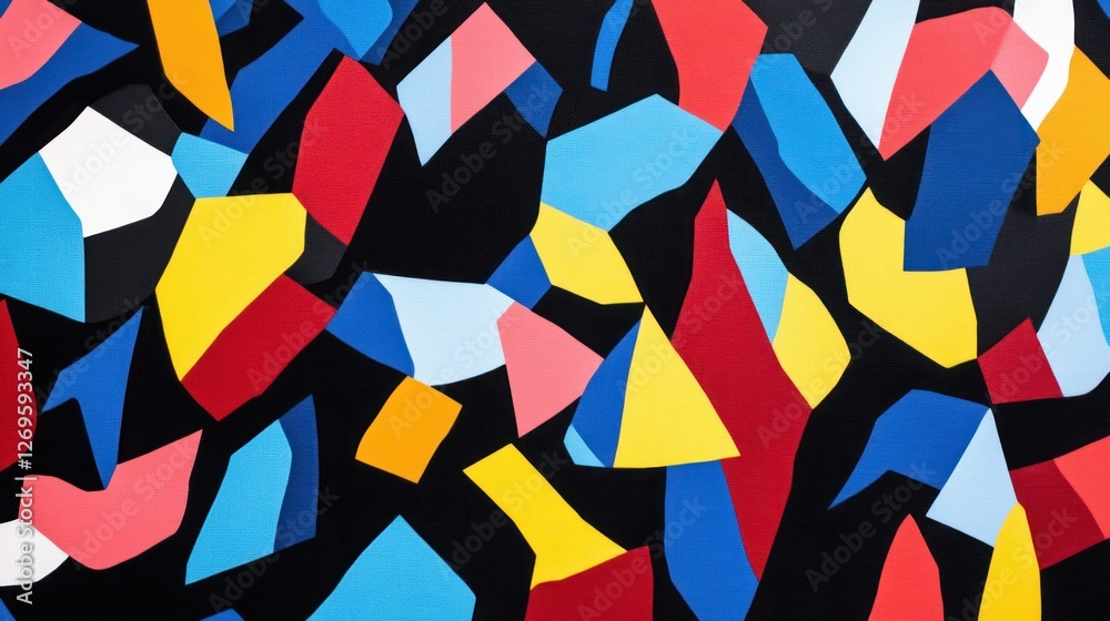 Aufkleber abstract colorful geometric pattern design