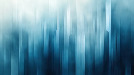 Geometric abstract design featuring vertical lines and layered textures in blue and teal gradients