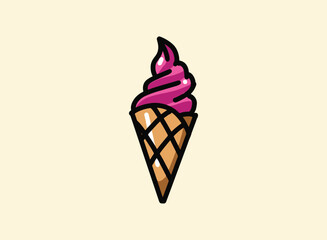 Illustration of an Ice Cream Icon