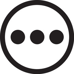 Fototapeta premium circle dots more vector icon