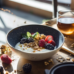 oatmeal with berries