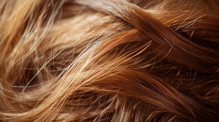 Fototapeta premium Hair colorful blonde brunette strands texture close up composition background