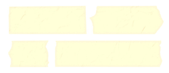 Torn paper pieces vector elements isolated