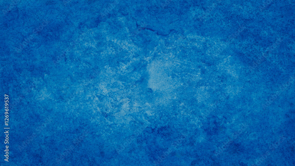 Poster blue azure turquoise abstract hand painted watercolor background on textured paper for textured back