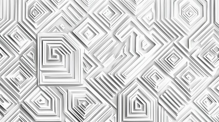 3D geometric pattern designed monochrome color texture map pattern background