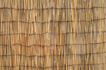 New reed decorative partition closeup