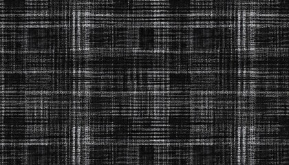 modern and uneven dark black tartan woven carpet textures in seamless pattern design distressed texture of weaved rug fabric office or hotel carpet for floor covering