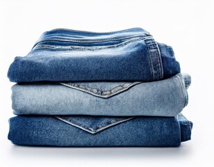 jeans denim isolated on white background
