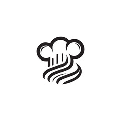 chef hat icon vector silhouette