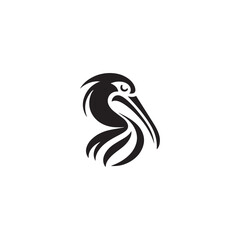 Pelican silhouette illustration