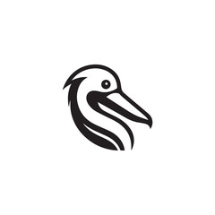 Pelican silhouette illustration