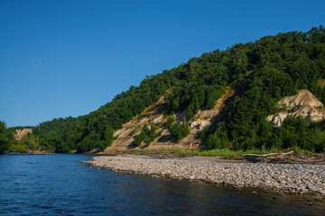 the river in the mountains
