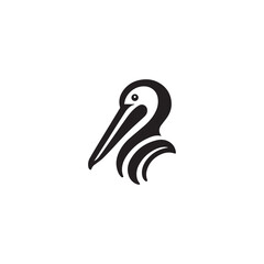 Pelican silhouette illustration