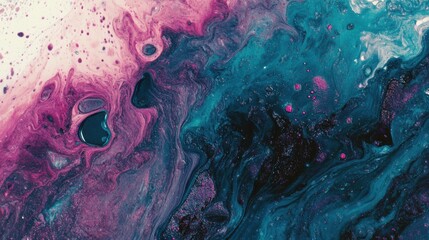 Dreamy Watercolor Splatter Paint Background, Abstract Art, Soft Gradients, Teal Purple Pink Hues, Artistic Design