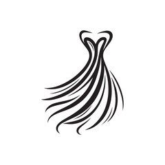Vector Dress silhouette illustration