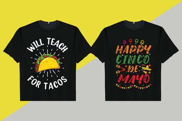 Adobe IllustrCinco de mayo Mexican new t-shirt design vector print ready file. Cinco Drinko squad. Cinco day merchandise design, stickers, Label, poster, greeting cards designsator Artwork
