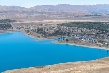 View of lake tekapo The Church of the Good Shepherd