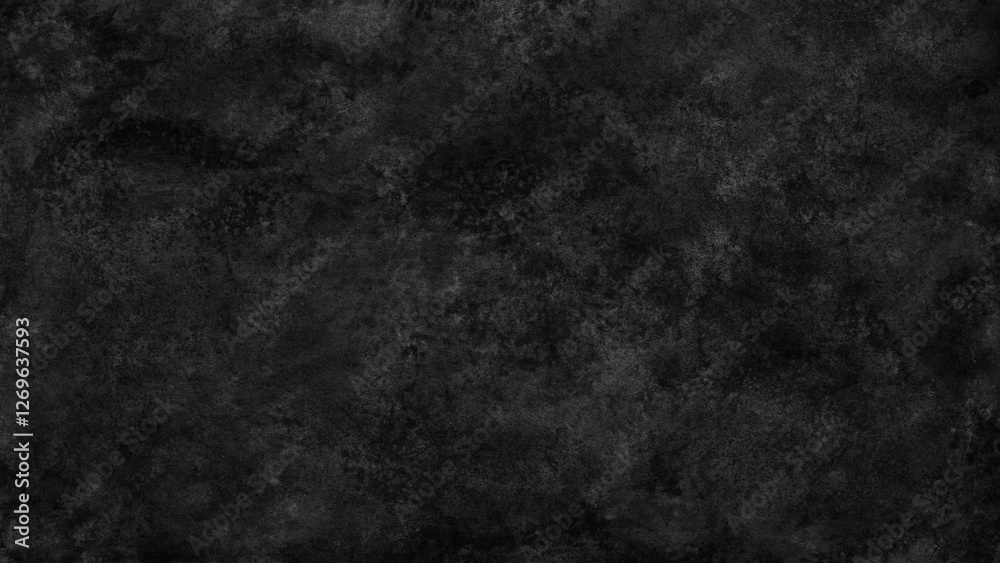 Poster Black abstract hand painted watercolor background on textured paper for textured backgrounds templates and web banner designs