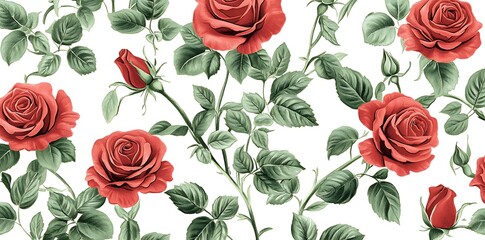 Fototapeta premium crown of red roses isolated on transparent backgound