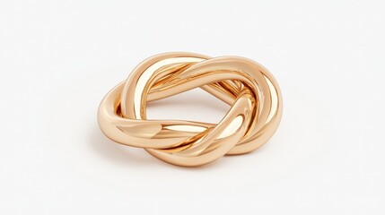 Crafting elegance gold knot ring jewelry showcase modern design minimalist style close-up perspective timeless beauty