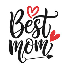 Obraz premium best mom typography T-shirt design