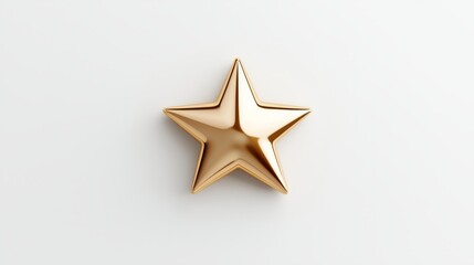 Obraz premium Shining golden star decoration minimalist design home decor modern aesthetic close-up view elegance concept