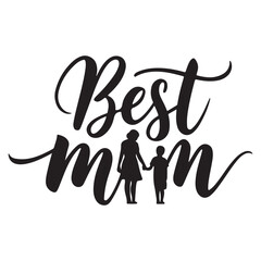 best mom typography T-shirt design