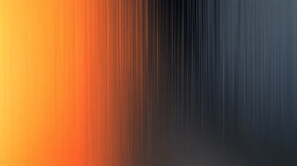 Abstract Gradient Background with Stripes in Orange and Black Tones