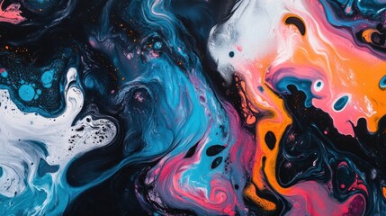 Dynamic Urban Street Art Graffiti Swirls, Cityscape, Abstract Composition, Urban Surface, Aesthetic Viewpoint