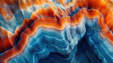 Close-up colorful rock formation
