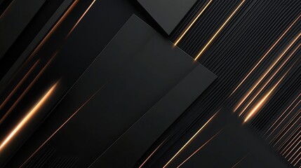 Obraz premium Ultra-modern minimalist luxury background with premium black and gold gradient 