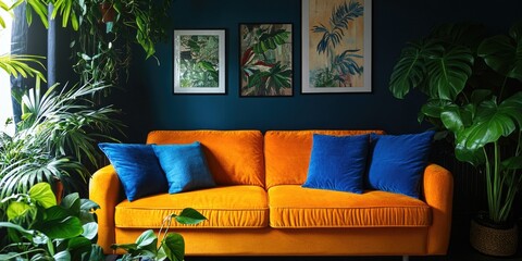 Yellow Couch Living Room