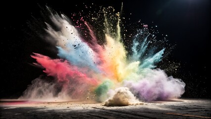 fountain in the night