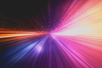 Technology abstract background in color space with high resolution, representing digital innovation.