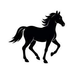 horse silhouette vector illustration