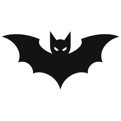 Minimalist Black Bat Logo Vector | Sleek and Modern Bat Symbol