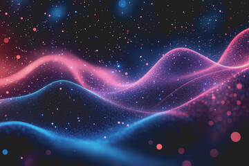 Obraz premium Technology abstract background in color space with high resolution, representing digital innovation.