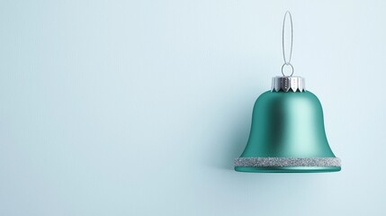 Obraz premium Hanging decorative bell minimalist interior digital art calm environment close-up view festive concept