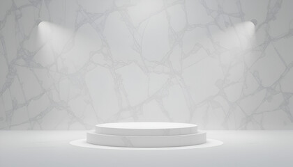 Minimal White Product Banner Design with Copy Space for Advertisement.  Product banner design, copy space, advertising, advertisement design.