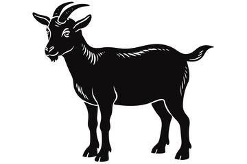 vector silhouette of a deer