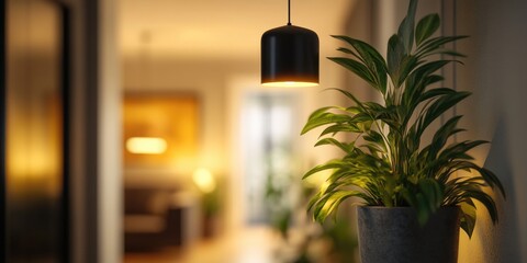 Potted Plant on Wooden Table