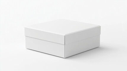 Naklejka premium blank white product packaging paper cardboard box isolated on white background 