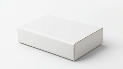 Naklejka premium blank white product packaging paper cardboard box isolated on white background 