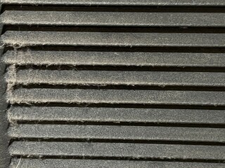 Filthy unhealthy air return vent