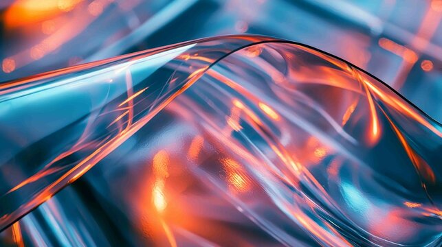 Detailed Transparent PVC Sheets with Dynamic Light Reflections