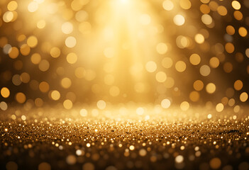 golden bokeh background