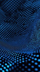 Clash of musical waves. Interweaving of atomic particles in space. Network connection structure. Large data background .3d rendering.