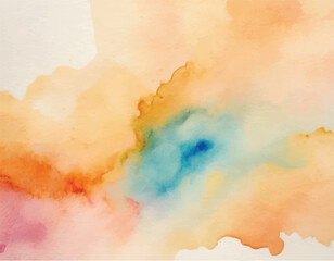 Watercolor hand painting colorfull abstract background
