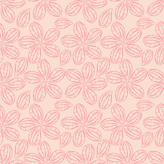 Fototapeta premium flower pattern textile design illustration